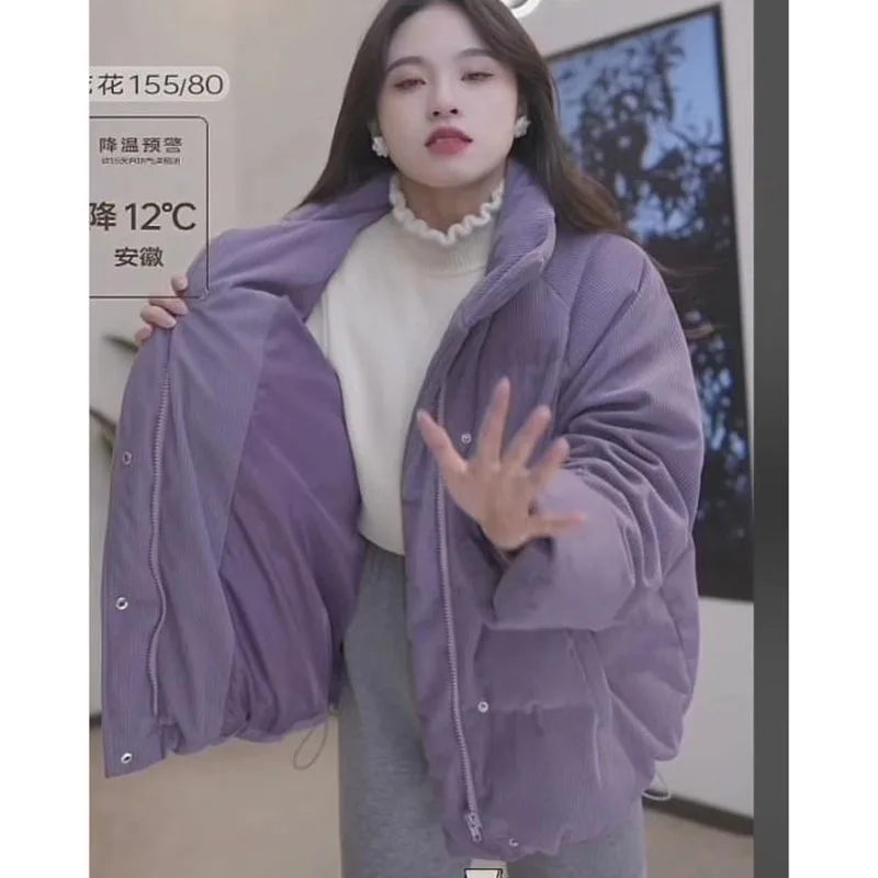 2025 Femme Solid Color Cotton Padded Outwear Korean Women Long Sleeves Puffer Jacket Winter Ladies Fashion New Down Cotton Coat
2025 Femme Solid Color Cotton Padded Outwear Korean Women Long Sleeves Puffer Jacket Winter Ladies Fashion New Down Cotton Coat