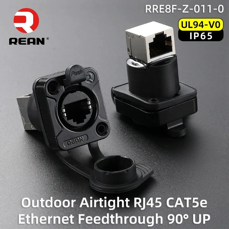 Neutrik REAN RJ45 CAT5e Ethernet Airtight Connector / Female Socket / Wall-Mounted Socket 90° Upward / Waterproof Connector 
Neutrik REAN RJ45 CAT5e Ethernet Airtight Connector / Female Socket / Wall-Mounted Socket 90° Upward / Waterproof Connector