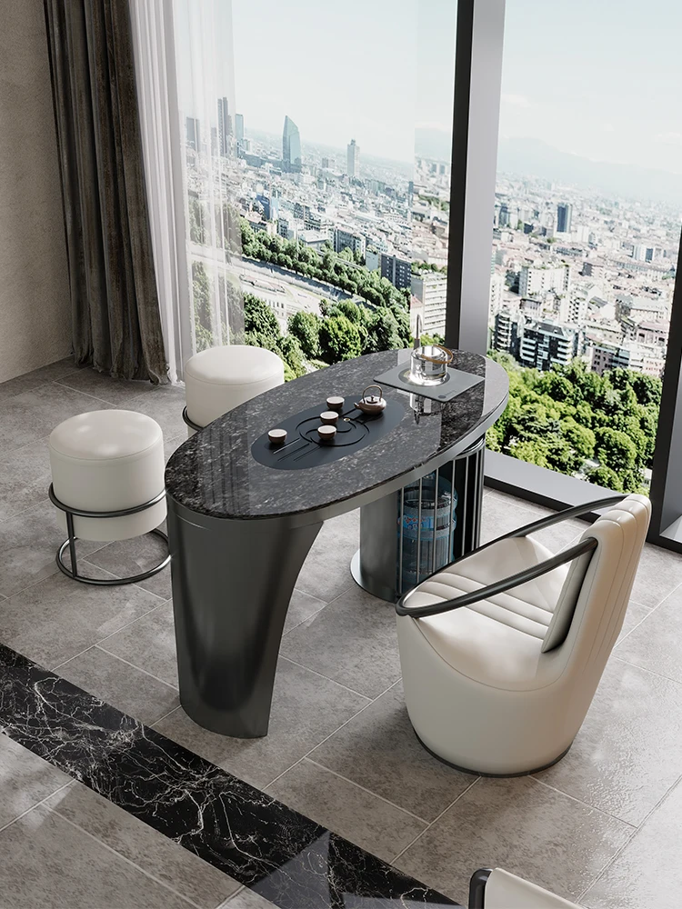 Stone Plate Table-Chair Set Modern Household Office Living Room Balcony Small Tea Table Stainless Steel Tea Making Table
Stone Plate Table-Chair Set Modern Household Office Living Room Balcony Small Tea Table Stainless Steel Tea Making Table