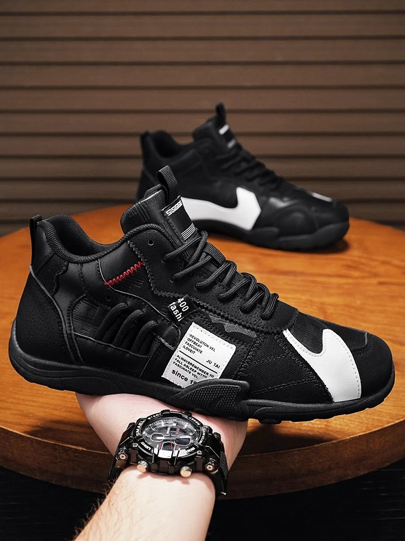 Men's Summer New Casual Sports Shoes Anti-slip Soft Bottom Running Work Black Agan Shoe Comfortable Breathable Leather Upper
Men's Summer New Casual Sports Shoes Anti-slip Soft Bottom Running Work Black Agan Shoe Comfortable Breathable Leather Upper