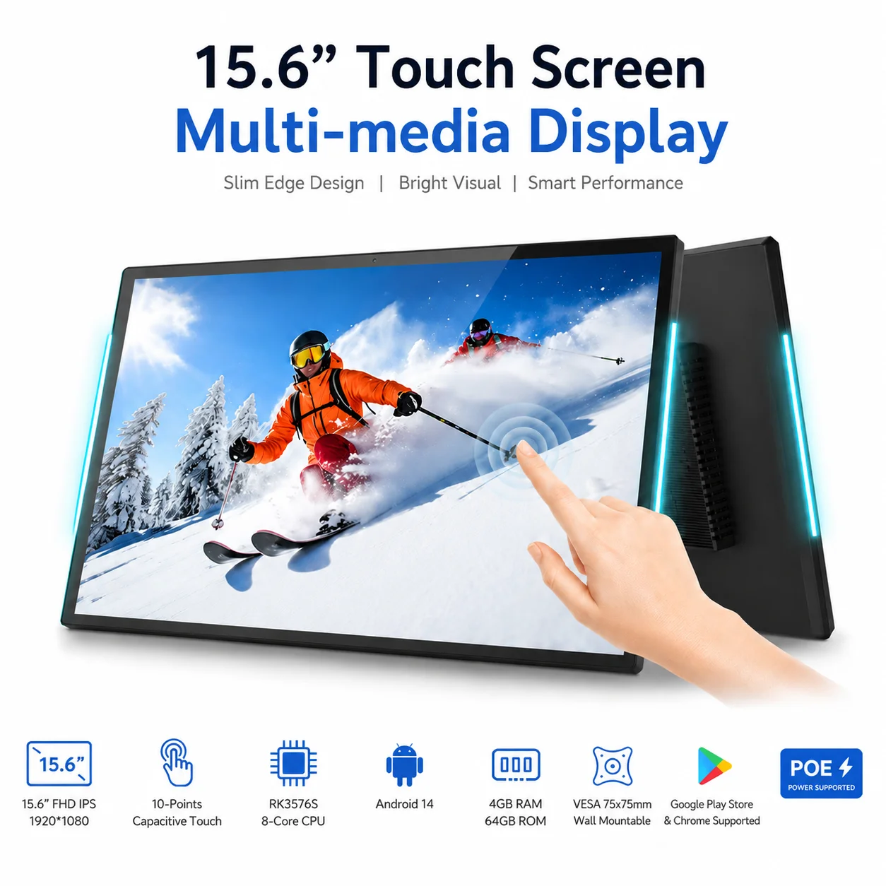 Interactive 15.6 inch Android 14 Smart Home Tablet 4G+64G Touch Calender with RGB lights 7x24H Tuya Google Assistance Machine
Interactive 15.6 inch Android 14 Smart Home Tablet 4G+64G Touch Calender with RGB lights 7x24H Tuya Google Assistance Machine