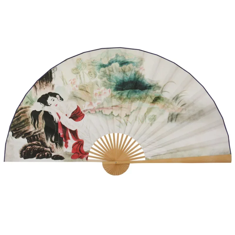 Large Folding Paper Fan Chinese Style Crafts Banboo Frame Background Decorative Fan Hanging Decoration Evening Beauty
Large Folding Paper Fan Chinese Style Crafts Banboo Frame Background Decorative Fan Hanging Decoration Evening Beauty