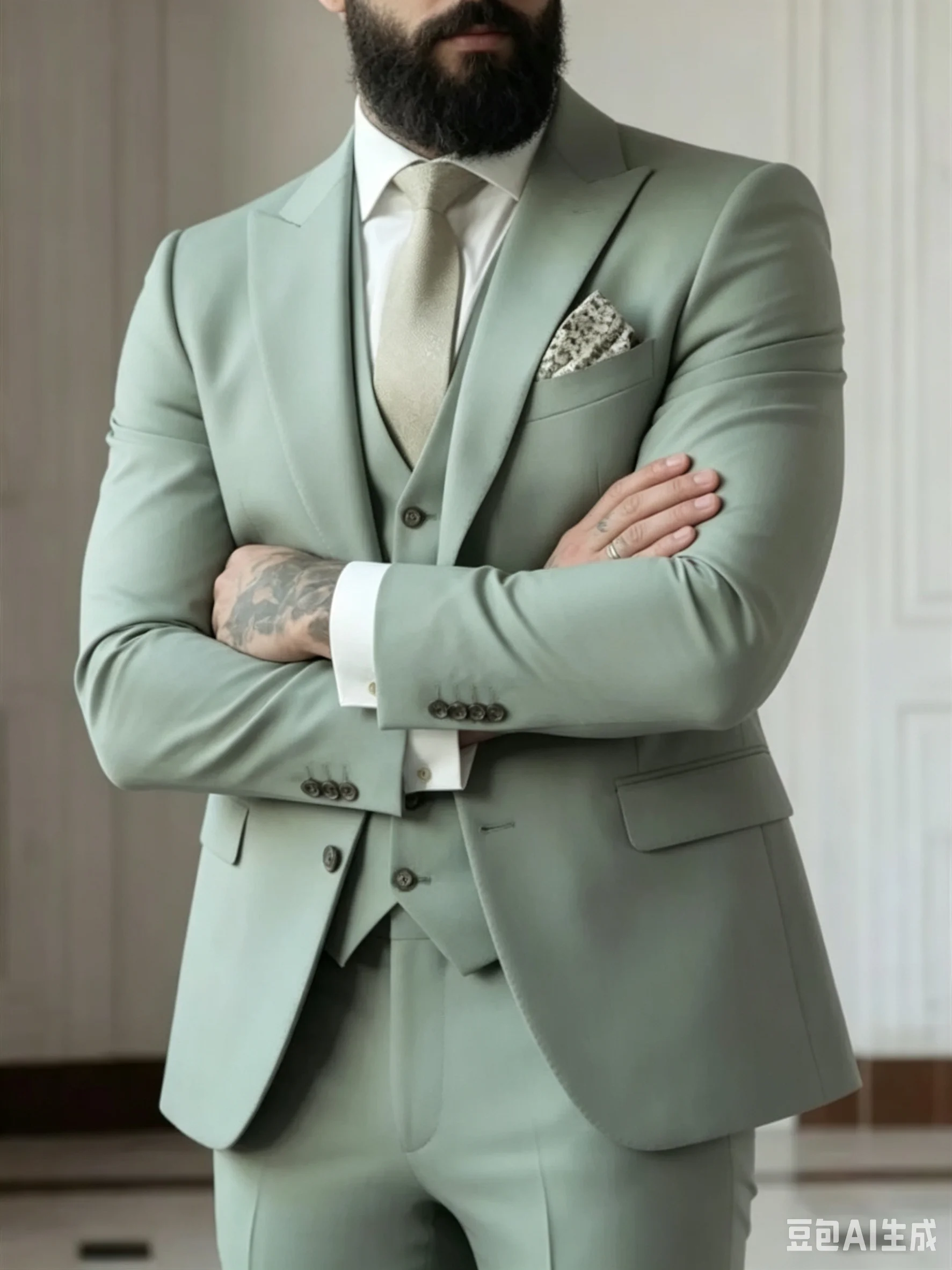 Fashion Men's 3 Pieces Suits Slim Fit Groomsmen Tuxedos Formal Wedding/Business Men Suits Jacket+Vest+Trousers for Party Prom
Fashion Men's 3 Pieces Suits Slim Fit Groomsmen Tuxedos Formal Wedding/Business Men Suits Jacket+Vest+Trousers for Party Prom