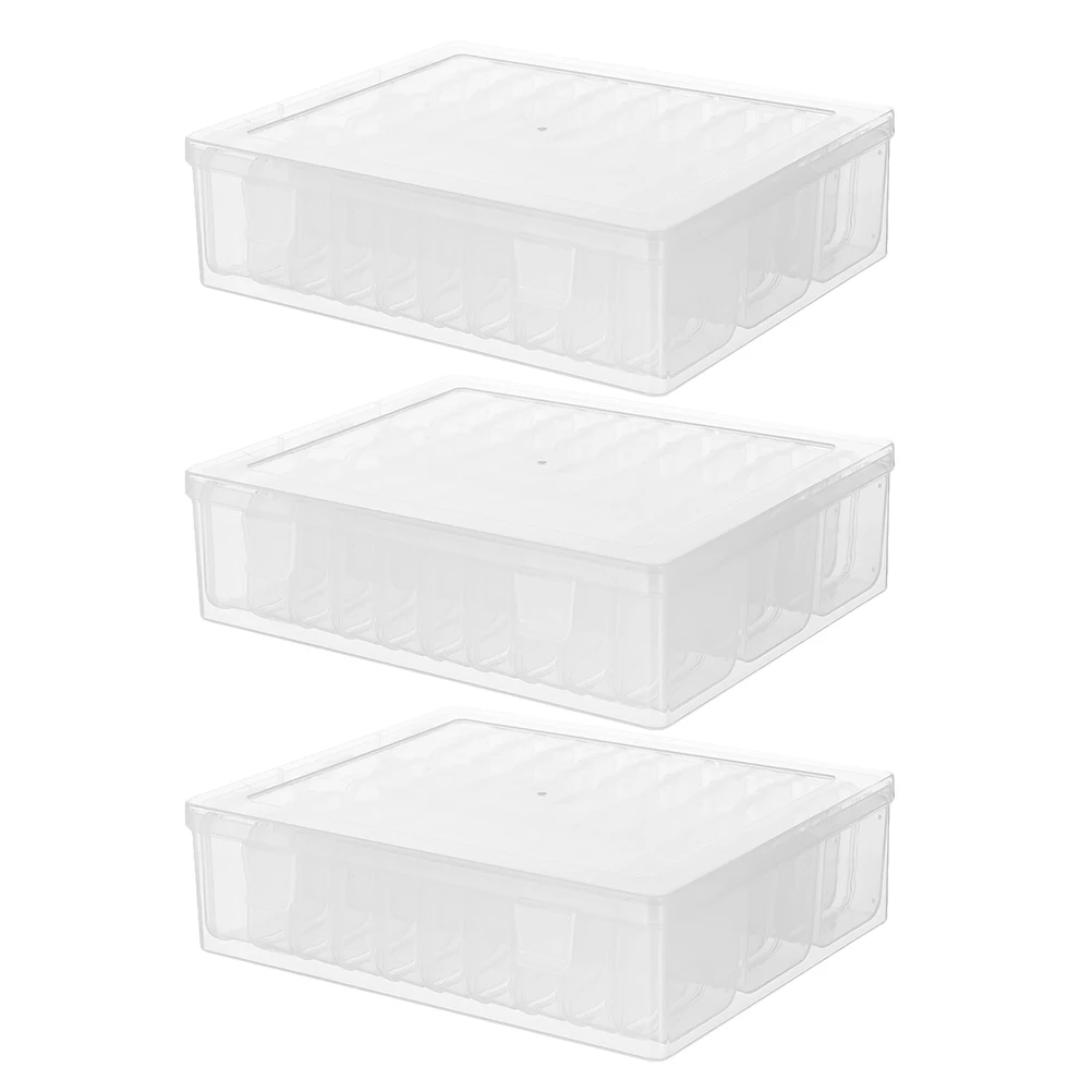 3 Pcs Storage Box Clear Plastic Transparent Desk Organizer Bead Parts File Container Craft Bin Drawer
3 Pcs Storage Box Clear Plastic Transparent Desk Organizer Bead Parts File Container Craft Bin Drawer