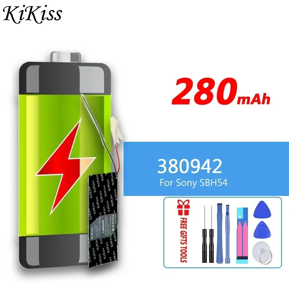 Мощная батарея 280 мАч KiKiss 380942 (2 линии) для Sony SBH54, цифровая сменная батарея
Мощная батарея 280 мАч KiKiss 380942 (2 линии) для Sony SBH54, цифровая сменная батарея