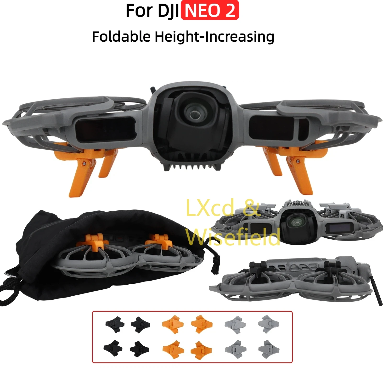 For DJI NEO 2 Foldable Height-Increasing Tripod Legs Anti-Scratch and Wear-Resistant Landing Gear Protection Bracket Accessories
For DJI NEO 2 Foldable Height-Increasing Tripod Legs Anti-Scratch and Wear-Resistant Landing Gear Protection Bracket Accessories