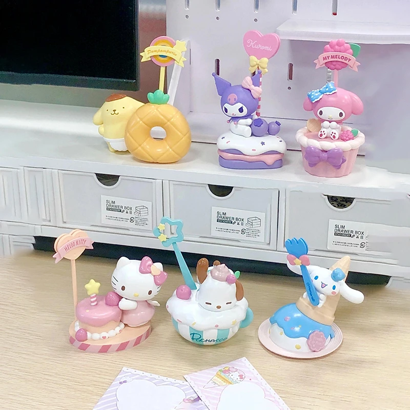 Sanrio Dessert Note Holder Blind Box Toys Cute Figure Cinnamoroll Kuromi Hello Kitty Doll Model Toys Collect Ornaments
Sanrio Dessert Note Holder Blind Box Toys Cute Figure Cinnamoroll Kuromi Hello Kitty Doll Model Toys Collect Ornaments