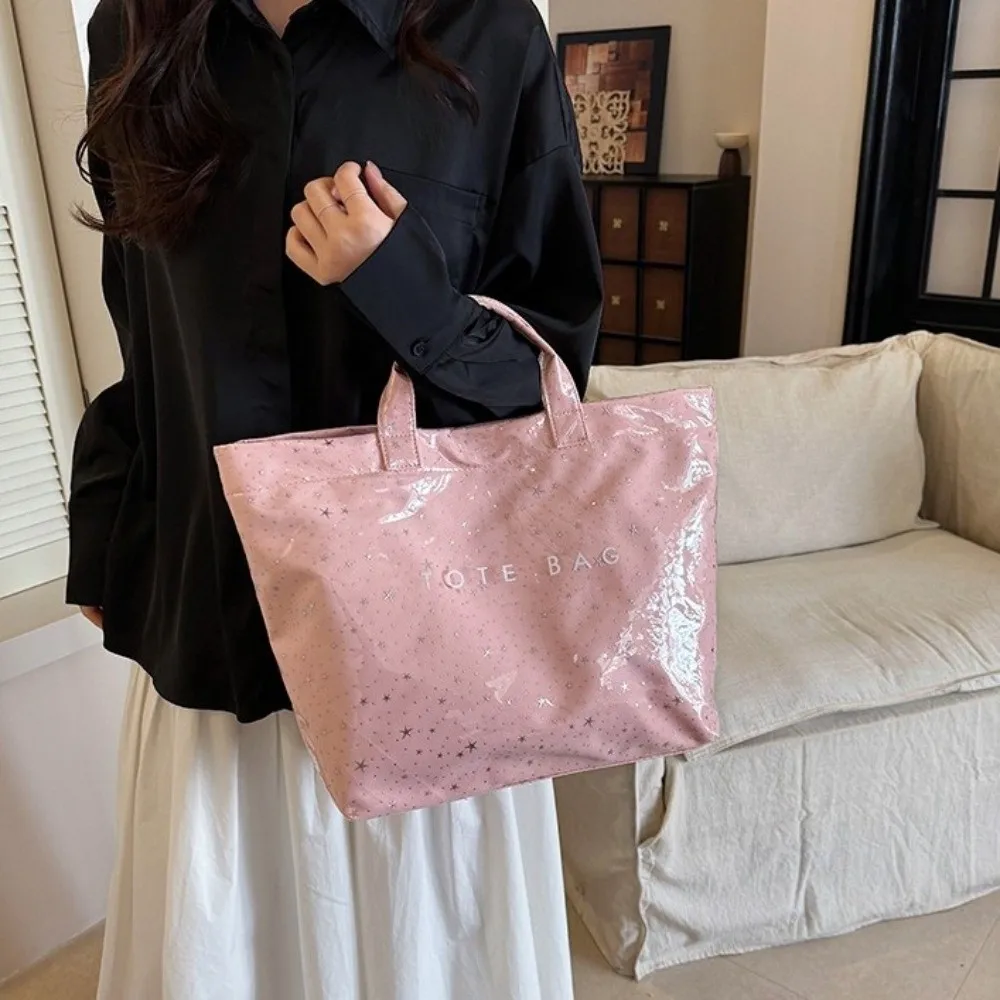 Waterproof Transparent Jelly Bag Star Large Capacity Letter Prints Handbag Letter Print Grocery Handbag Beach Bag Fitness Bag
Waterproof Transparent Jelly Bag Star Large Capacity Letter Prints Handbag Letter Print Grocery Handbag Beach Bag Fitness Bag