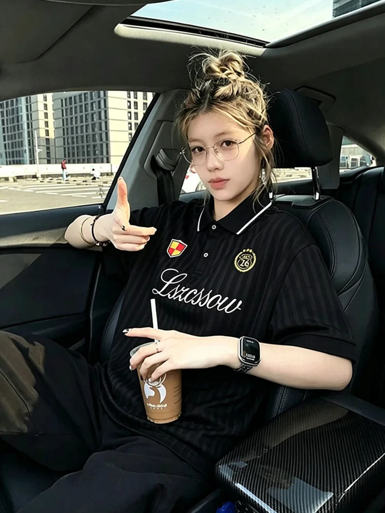 American Stripe Black Ice Silk Shirt Short Sleeve Unisex Summer Cool Feeling Sun Protection College Style Sports T-Shirt
American Stripe Black Ice Silk Shirt Short Sleeve Unisex Summer Cool Feeling Sun Protection College Style Sports T-Shirt