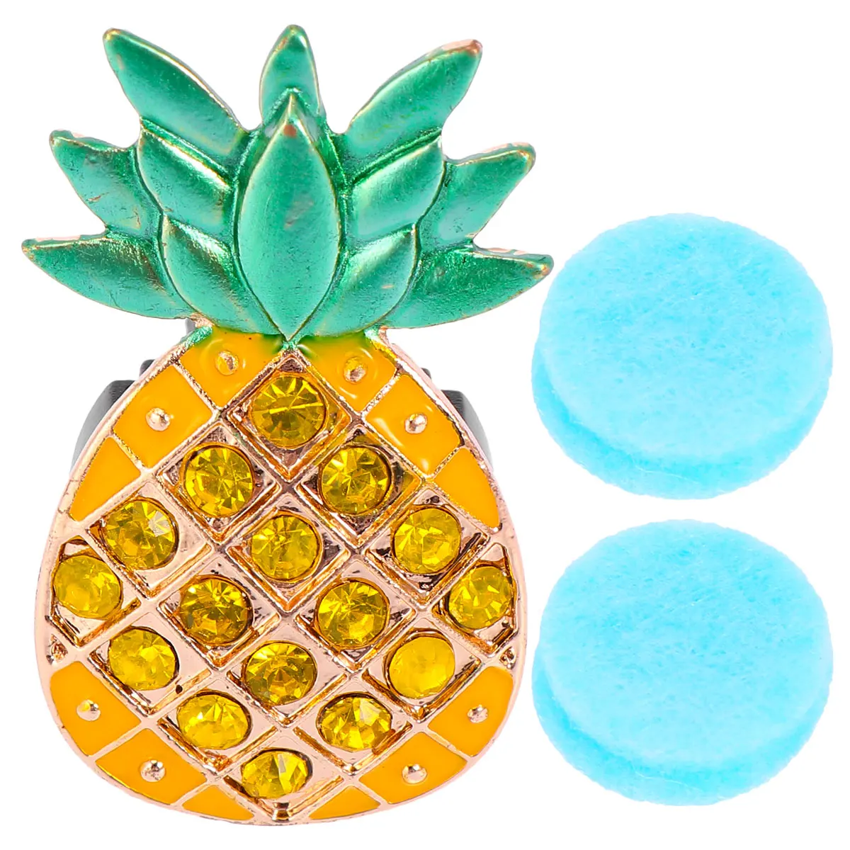 1pcs Aromatherapy Clip Pineapple Shape Rhinestone Decor Car Air Freshener Vent Diffuser Scent Clips Mini Aromatherapy
1pcs Aromatherapy Clip Pineapple Shape Rhinestone Decor Car Air Freshener Vent Diffuser Scent Clips Mini Aromatherapy