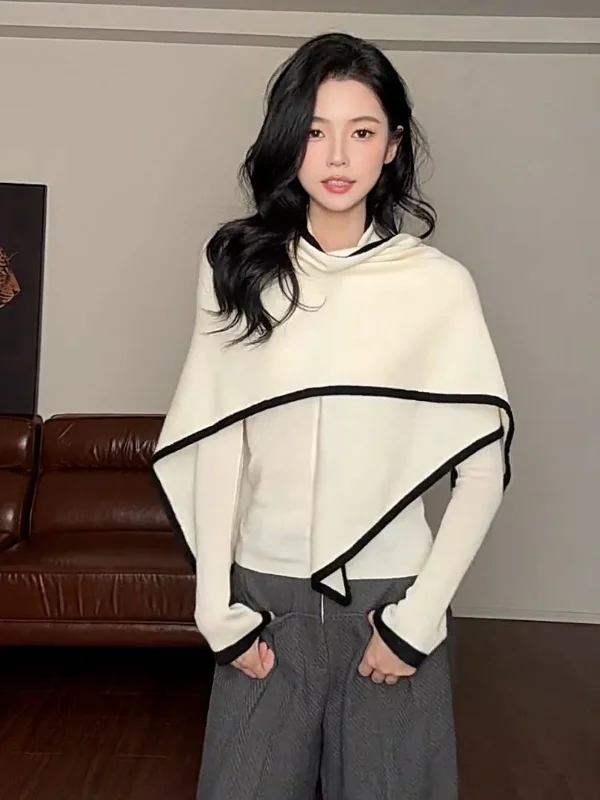 Women's Fashion Knitted Shoulder Wrap Set Slimming Early Spring Style Long Sleeve Warm Casual Korean Fit Two-Piece Set
Women's Fashion Knitted Shoulder Wrap Set Slimming Early Spring Style Long Sleeve Warm Casual Korean Fit Two-Piece Set