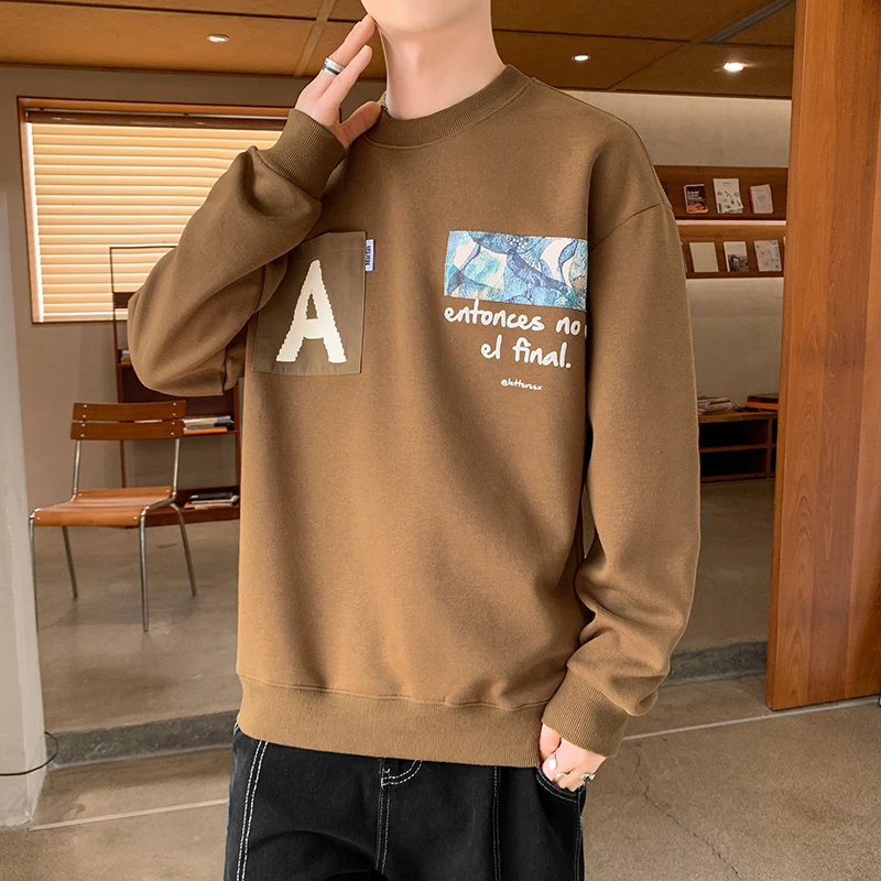 Men's casual letter-printed T-shirt Fir, Spring and Summer Long sleeve Hoodie, Sweatshirt Fashion Casual Pullover
Men's casual letter-printed T-shirt Fir, Spring and Summer Long sleeve Hoodie, Sweatshirt Fashion Casual Pullover