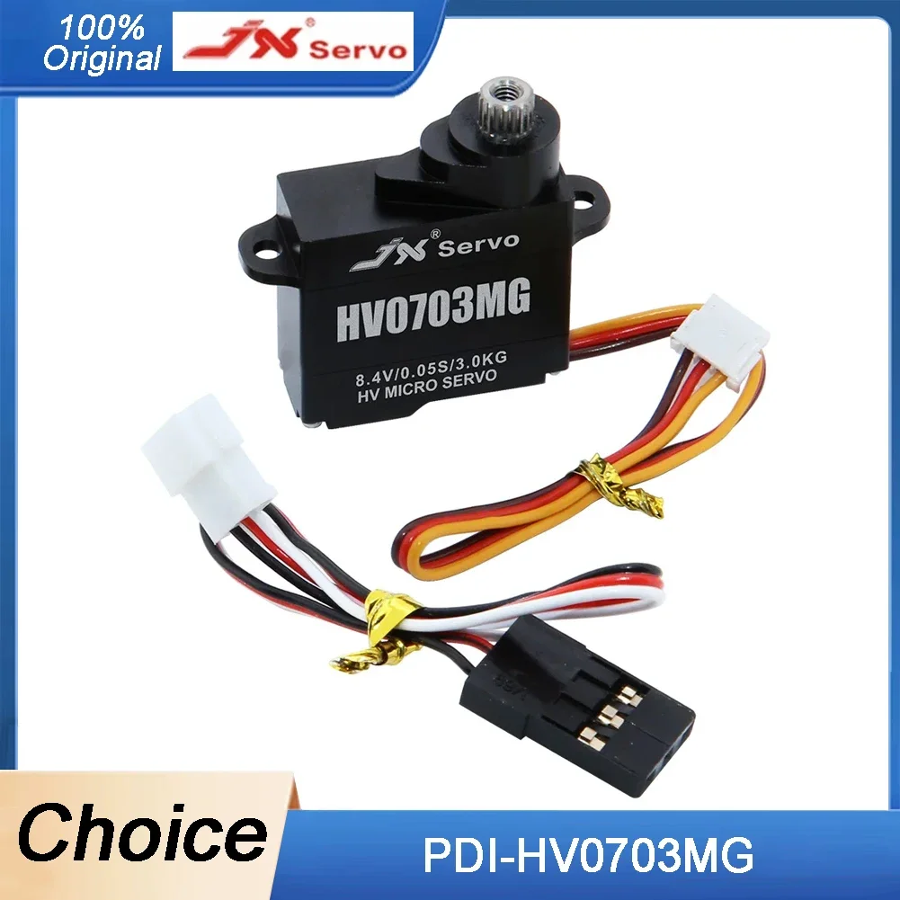 JX PDI-HV0703MG 3KG Micro Digital Servo - 8.4V Coreless Motor, Full Aluminum Case for RC Cars, Helicopter & Crawler
JX PDI-HV0703MG 3KG Micro Digital Servo - 8.4V Coreless Motor, Full Aluminum Case for RC Cars, Helicopter & Crawler