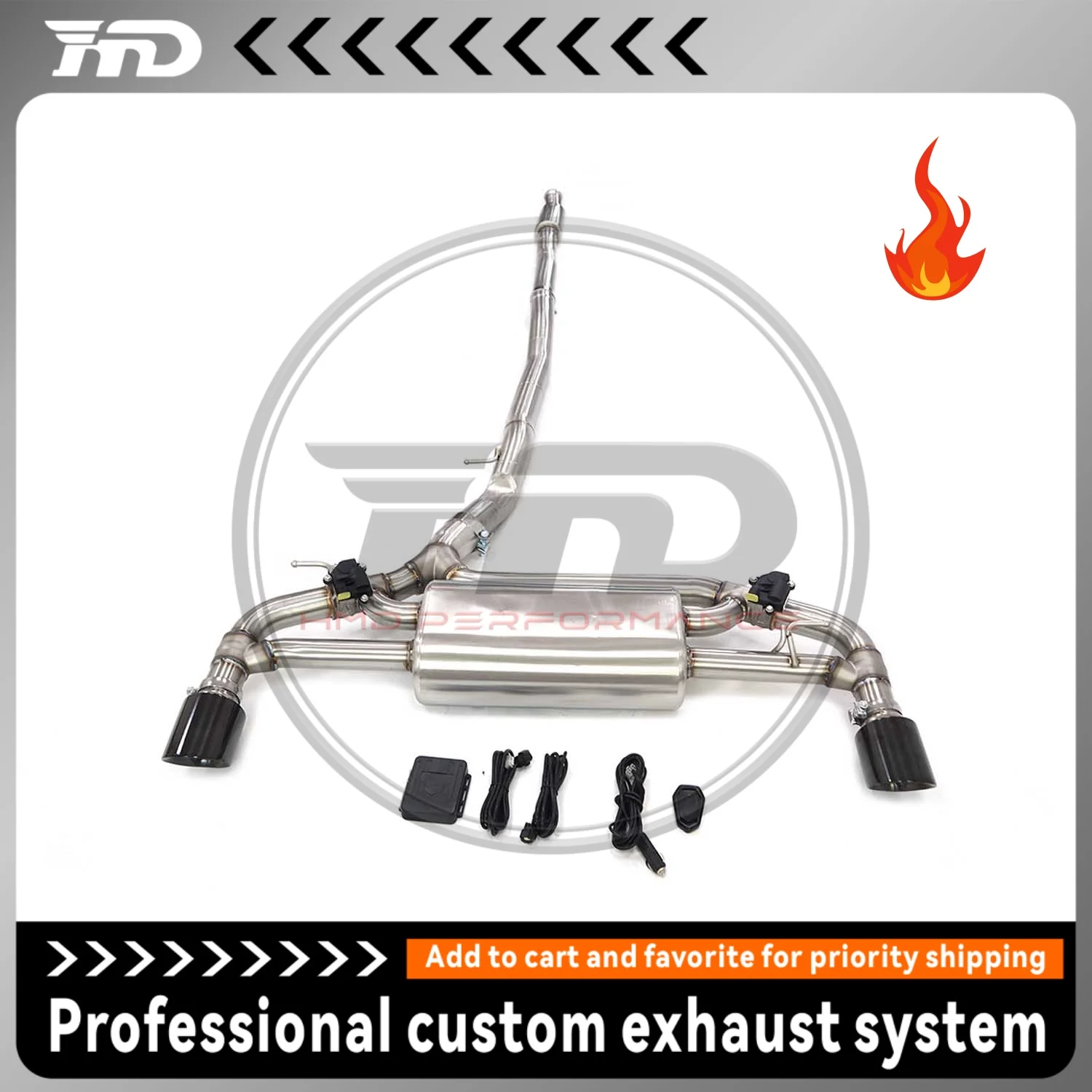 HMD Stainless Steel Exhaust System Performance Catback For BMW F40 M135i b48 Valve Muffler
HMD Stainless Steel Exhaust System Performance Catback For BMW F40 M135i b48 Valve Muffler