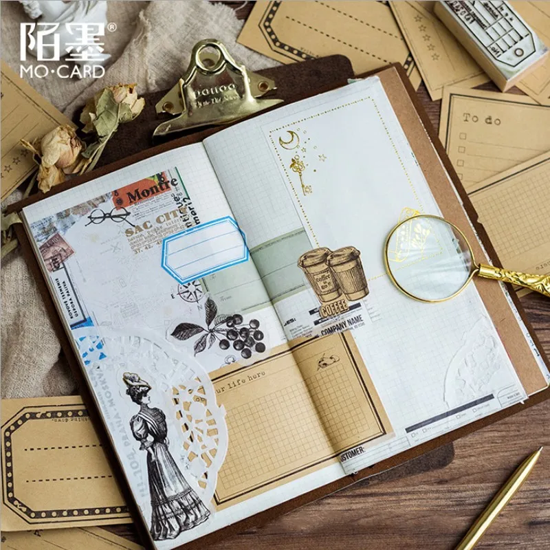 30pcs Vintage girdle series Memo Pad kraft paper memo sticker portable plan Notebook Label Sticker Children School Office Supply
30pcs Vintage girdle series Memo Pad kraft paper memo sticker portable plan Notebook Label Sticker Children School Office Supply