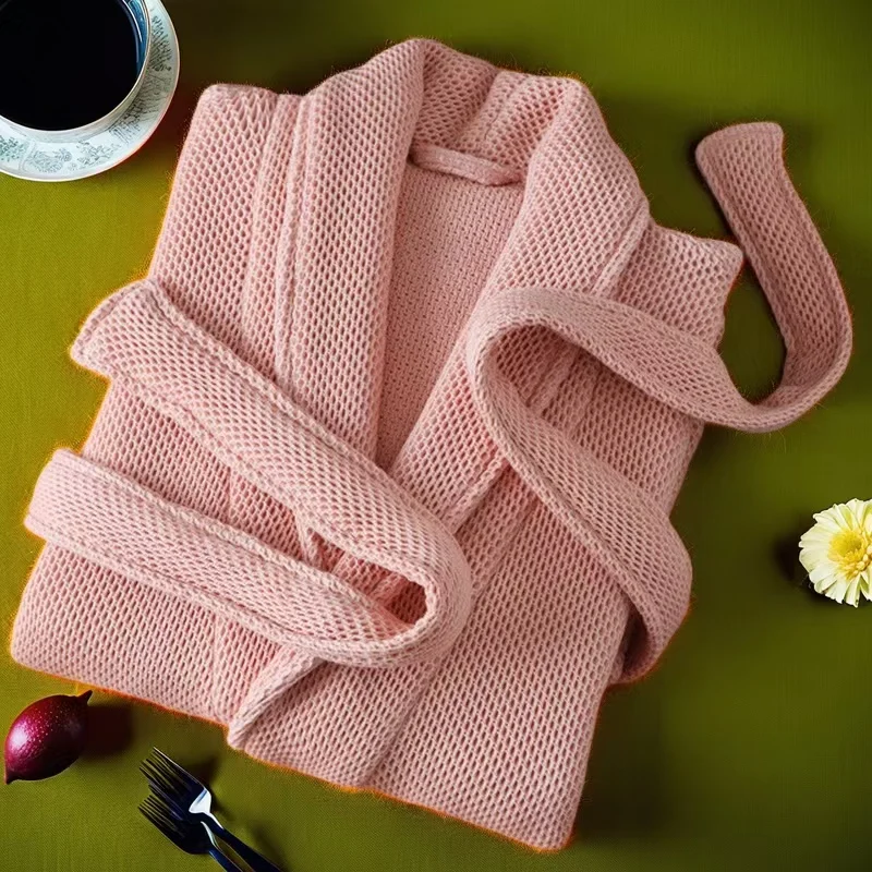Hotel 100% Cotton Bathrobe Double Layer Waffle Patterned Thick Yukata Women's Pure Cotton NightgownLong Towel Material Absorbent
Hotel 100% Cotton Bathrobe Double Layer Waffle Patterned Thick Yukata Women's Pure Cotton NightgownLong Towel Material Absorbent