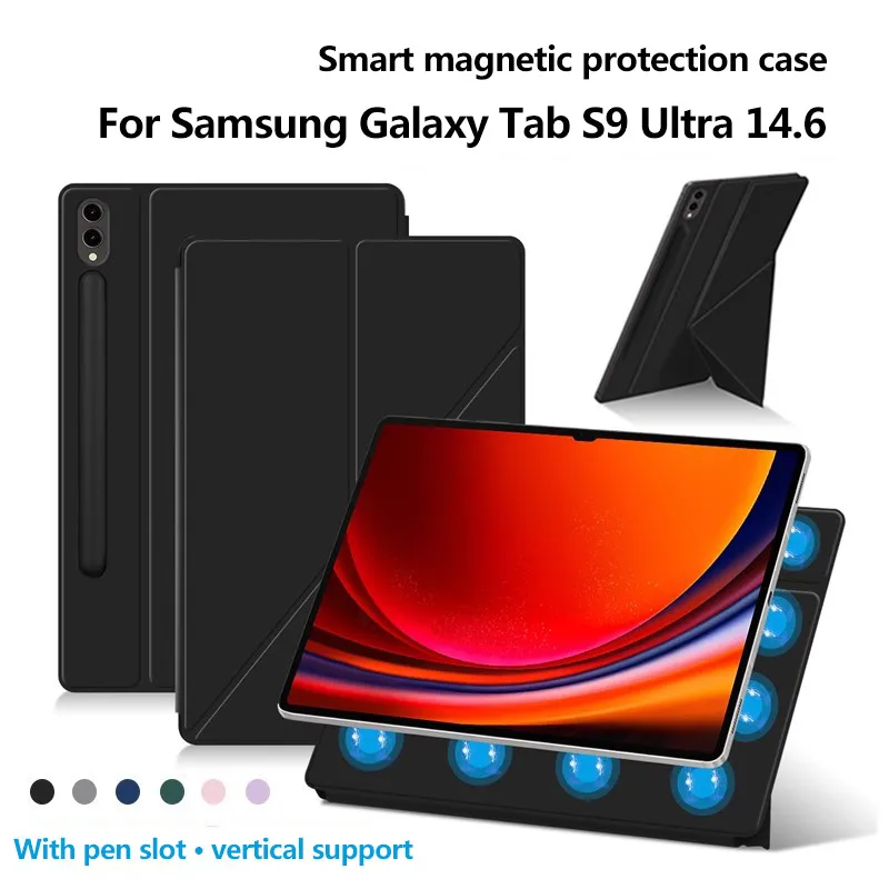 Магнитный Y-образный складной Смарт-Чехол для Samsung Galaxy Tab S10 Ultra 2024 14,6 S10 Plus S9 FE Plus S8Plus S7 EF S8 с пряжкой
Магнитный Y-образный складной Смарт-Чехол для Samsung Galaxy Tab S10 Ultra 2024 14,6 S10 Plus S9 FE Plus S8Plus S7 EF S8 с пряжкой
