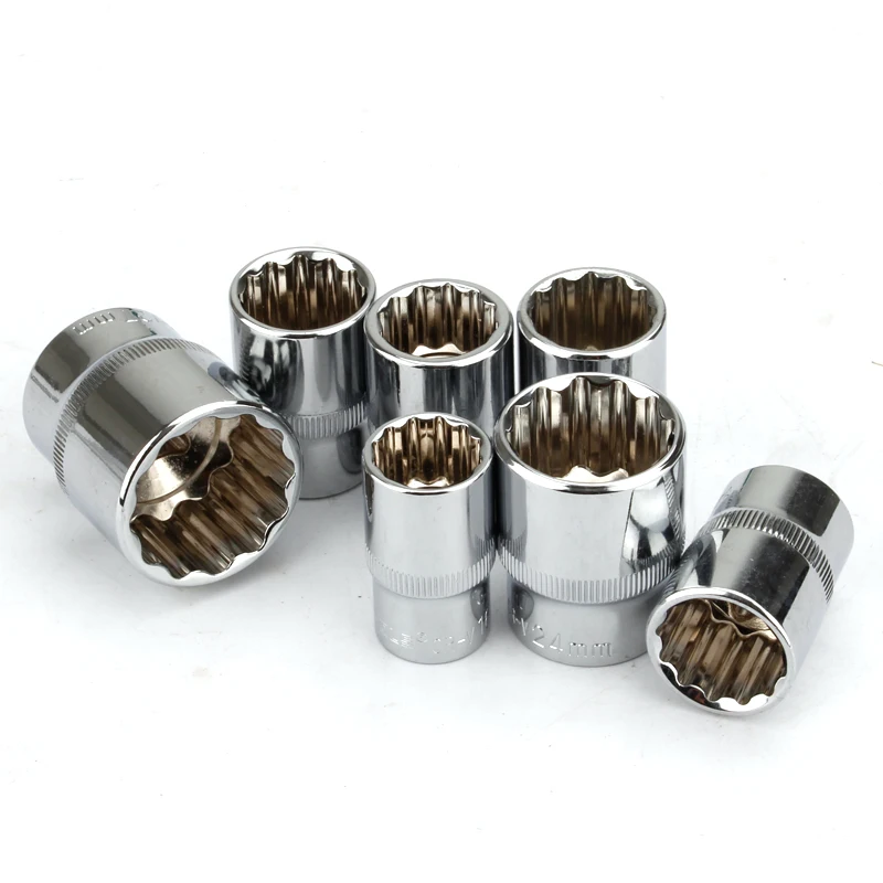 1pcs 1/2" Square Drive 12-point Socket Bit Ratchet wrench 12pt Sockets Hand Tool Kit 12 Angles Plum Blossom Sleeve 8-32mm
1pcs 1/2" Square Drive 12-point Socket Bit Ratchet wrench 12pt Sockets Hand Tool Kit 12 Angles Plum Blossom Sleeve 8-32mm
