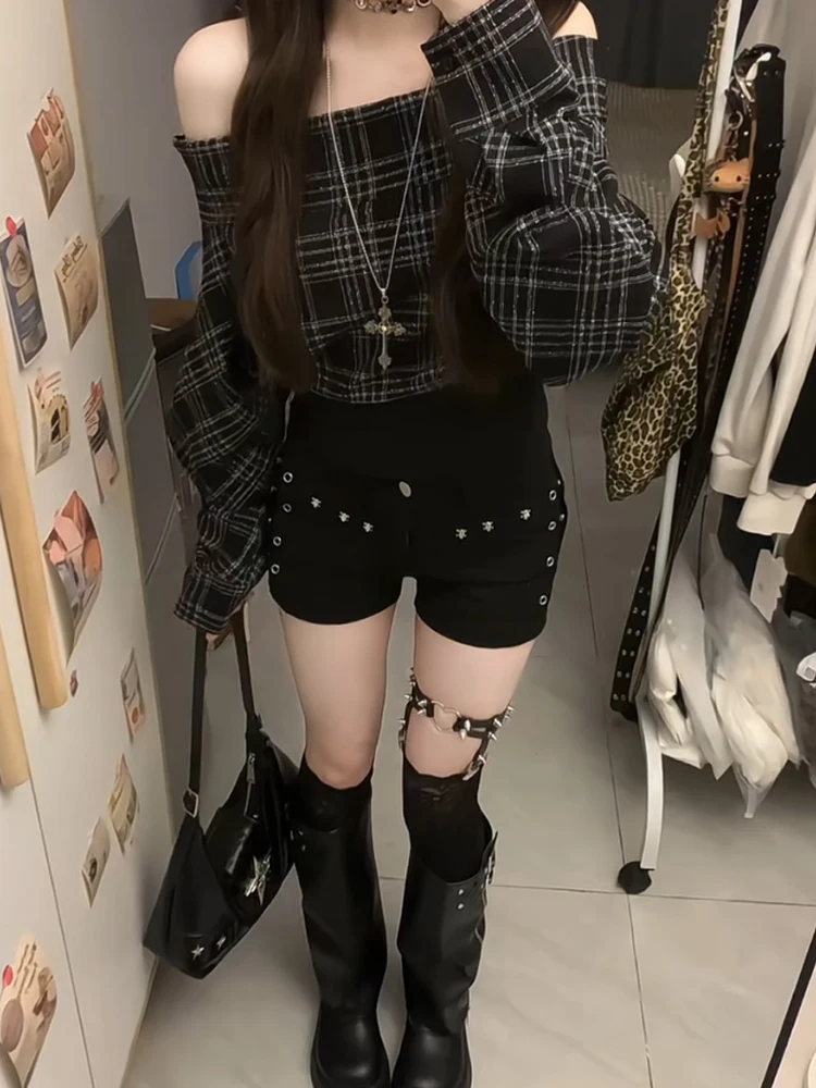 Retro American Plaid One oulder Long Sve Women's irt Early Autumn 2025 New Design Sensation Small ence oulder Ex...
Retro American Plaid One oulder Long Sve Women's irt Early Autumn 2025 New Design Sensation Small ence oulder Ex...