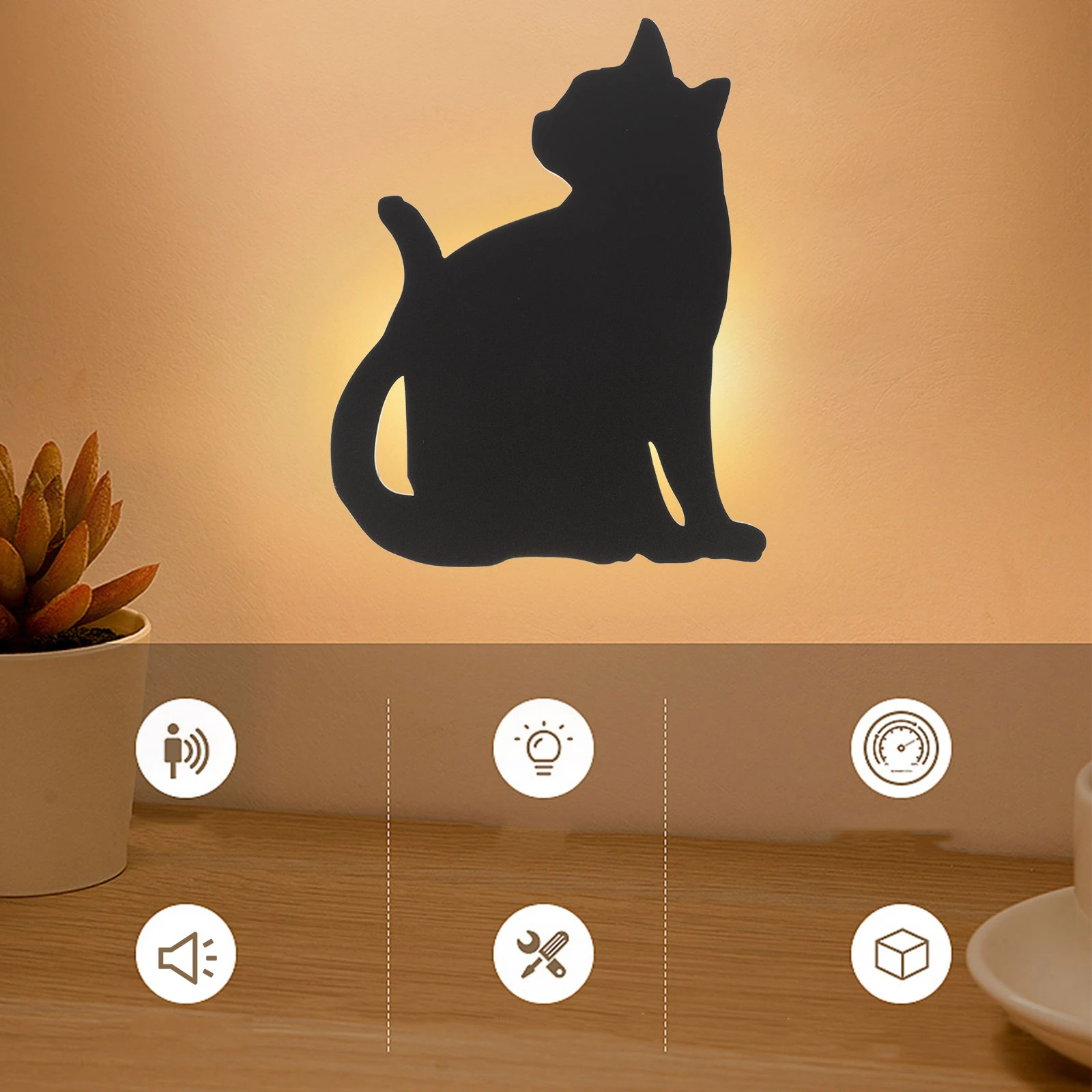 LED Cat Wall Light Acrylic Design Creative Lamp Room Corridor Desk Bedside Lighting
LED Cat Wall Light Acrylic Design Creative Lamp Room Corridor Desk Bedside Lighting