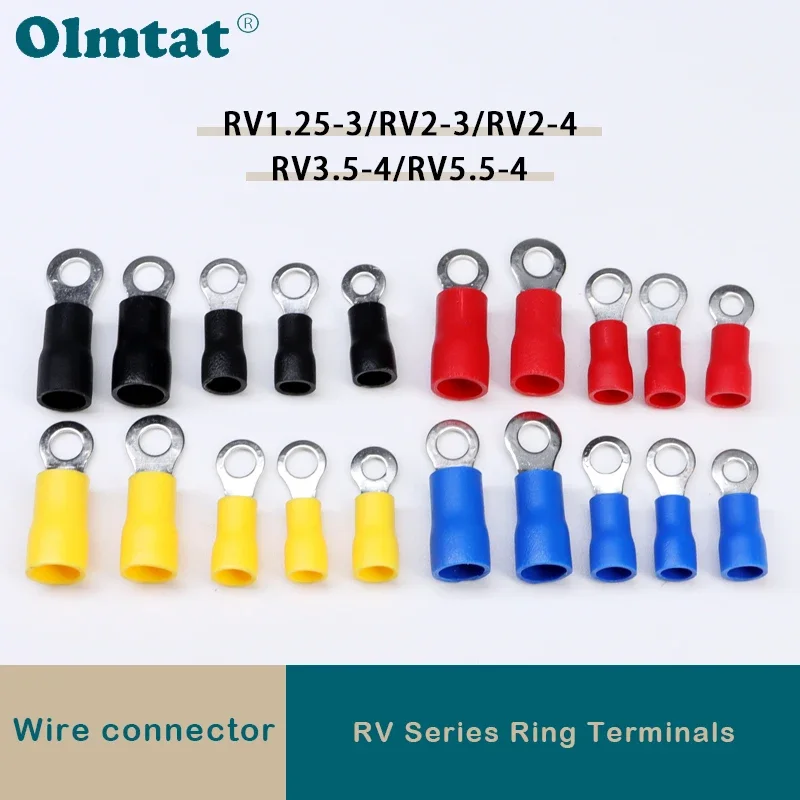 Round Crimp Terminals RVRV1.25-4 RV2-3 RV2-4 RV3.5-4 RV5.5-4MM Insulated Circle Electrical Cable Crimp Lug Connector 50Pcs
Round Crimp Terminals RVRV1.25-4 RV2-3 RV2-4 RV3.5-4 RV5.5-4MM Insulated Circle Electrical Cable Crimp Lug Connector 50Pcs