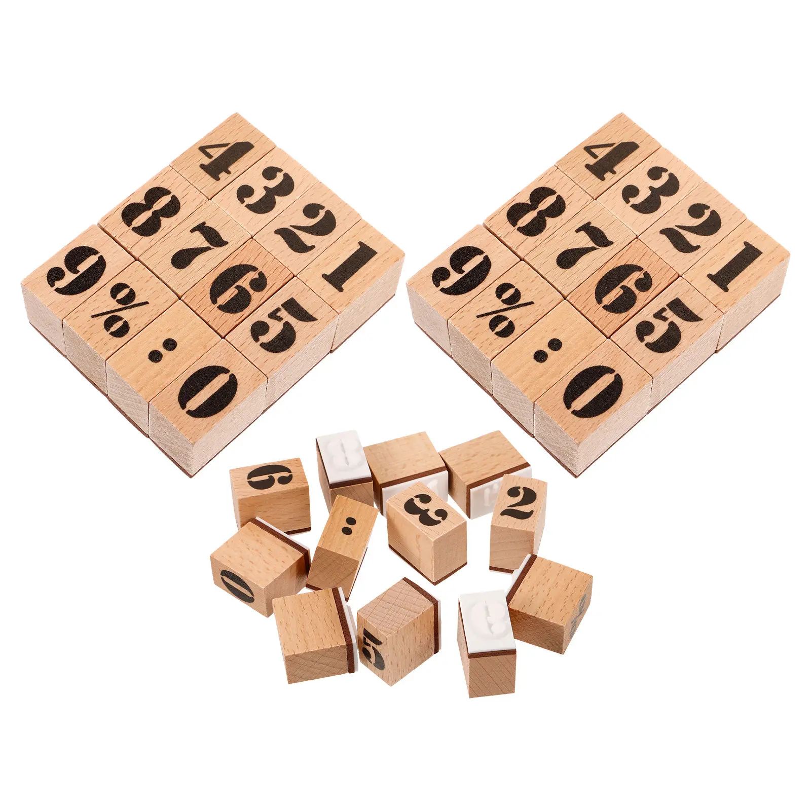 36Pcs Wooden Number Stamps 0-9 Natural Wood Stamp Blocks Carved Mini Date Stamps for Journaling Scrapbooking DIY Craft
36Pcs Wooden Number Stamps 0-9 Natural Wood Stamp Blocks Carved Mini Date Stamps for Journaling Scrapbooking DIY Craft