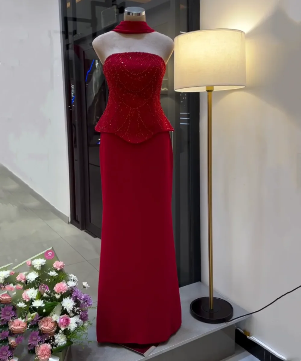 Customized Jersey Sequined Sparkle Strapless Trumpet Long Dresses Bespoke Occasion Engagement Exquisite Evening Party Charming
Customized Jersey Sequined Sparkle Strapless Trumpet Long Dresses Bespoke Occasion Engagement Exquisite Evening Party Charming