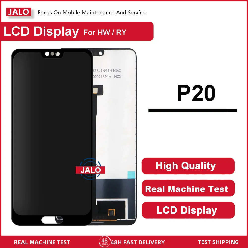 JALO ЖК-экраны мобильного телефона для Huawei P20 EML-AL00 Встроенный дигитайзер Замена ЖК-панели с бесплатным инструментом 
JALO ЖК-экраны мобильного телефона для Huawei P20 EML-AL00 Встроенный дигитайзер Замена ЖК-панели с бесплатным инструментом