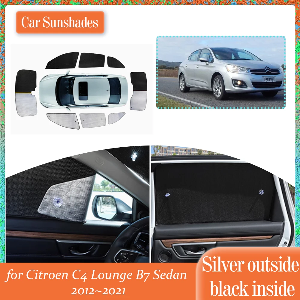 Автомобильный солнцезащитный козырек для Citroen C4 Lounge B7 Sedan 2012 ~ 2021, солнцезащитный козырек для окон, боковая занавеска на лобовое стекло, чехол на крыше, аксессуары
Автомобильный солнцезащитный козырек для Citroen C4 Lounge B7 Sedan 2012 ~ 2021, солнцезащитный козырек для окон, боковая занавеска на лобовое стекло, чехол на крыше, аксессуары