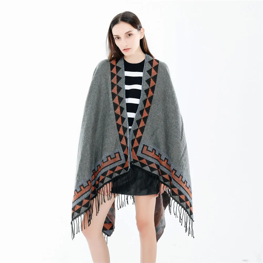 Winter New Tassel Printing European American Fashion Street Solid Color Imitation Cashmere Warm Scarf Shawl Gray
Winter New Tassel Printing European American Fashion Street Solid Color Imitation Cashmere Warm Scarf Shawl Gray