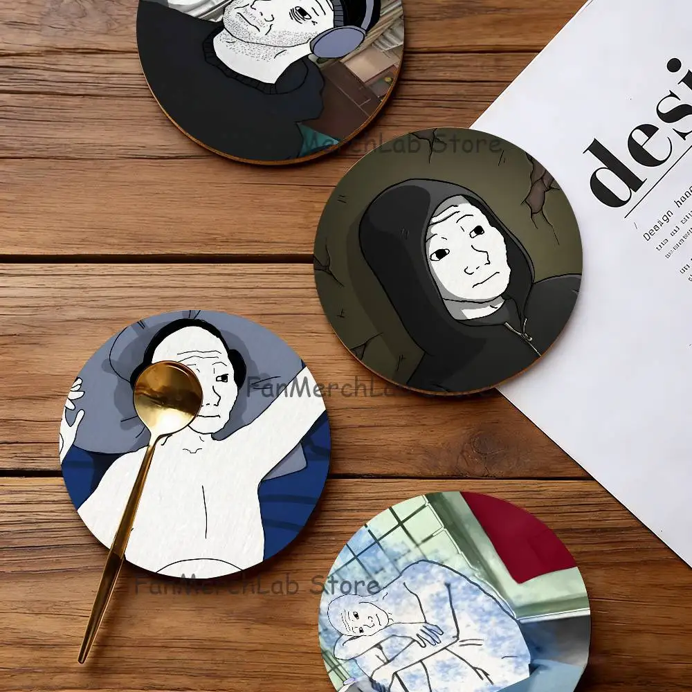 Creative Funny Wojak Meme Coaster Wooden Drink Tray Suitable for Restaurants and Coffee Shops Easy To Wash and Clean
Creative Funny Wojak Meme Coaster Wooden Drink Tray Suitable for Restaurants and Coffee Shops Easy To Wash and Clean