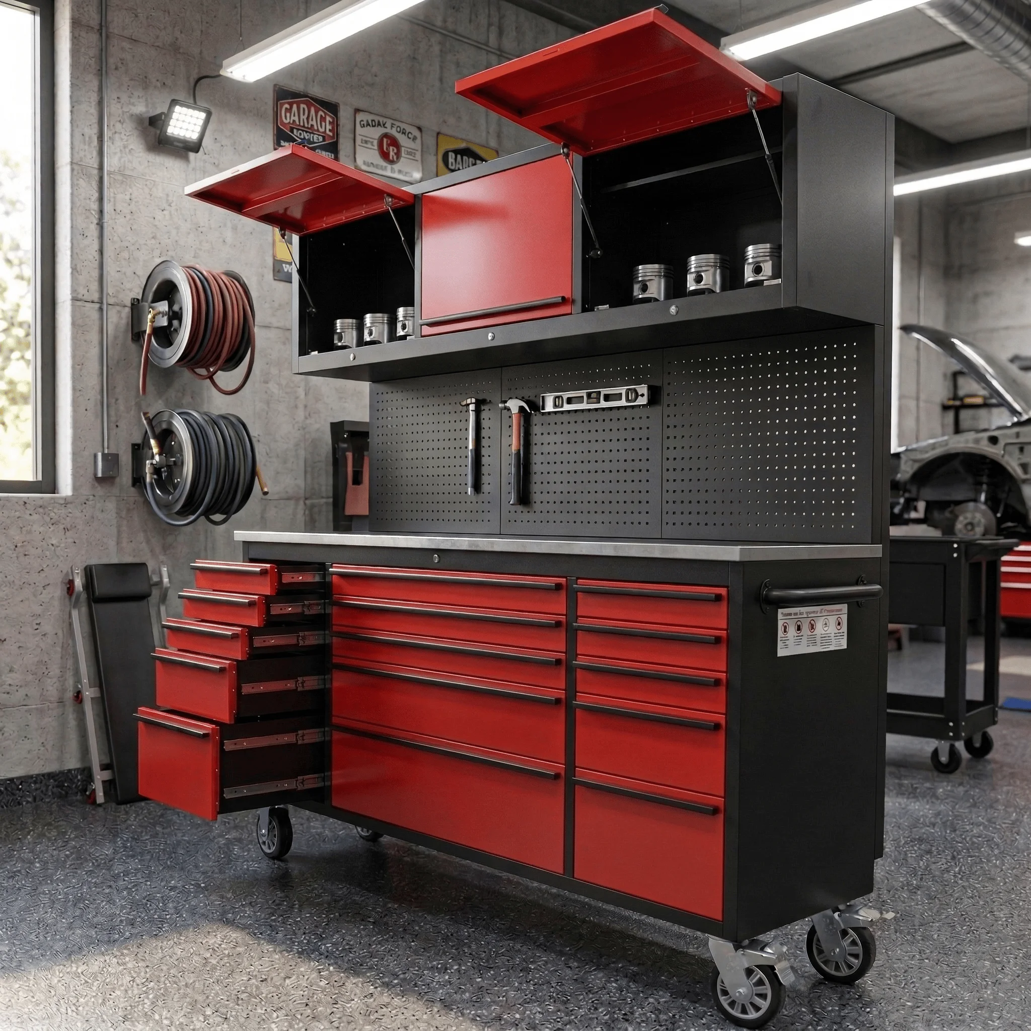 Hot Selling Industrial Rolling Tool Cabinet 72inch Roller Stainless Steel Tool Cabinet for Automotive Industrial Workshop
Hot Selling Industrial Rolling Tool Cabinet 72inch Roller Stainless Steel Tool Cabinet for Automotive Industrial Workshop