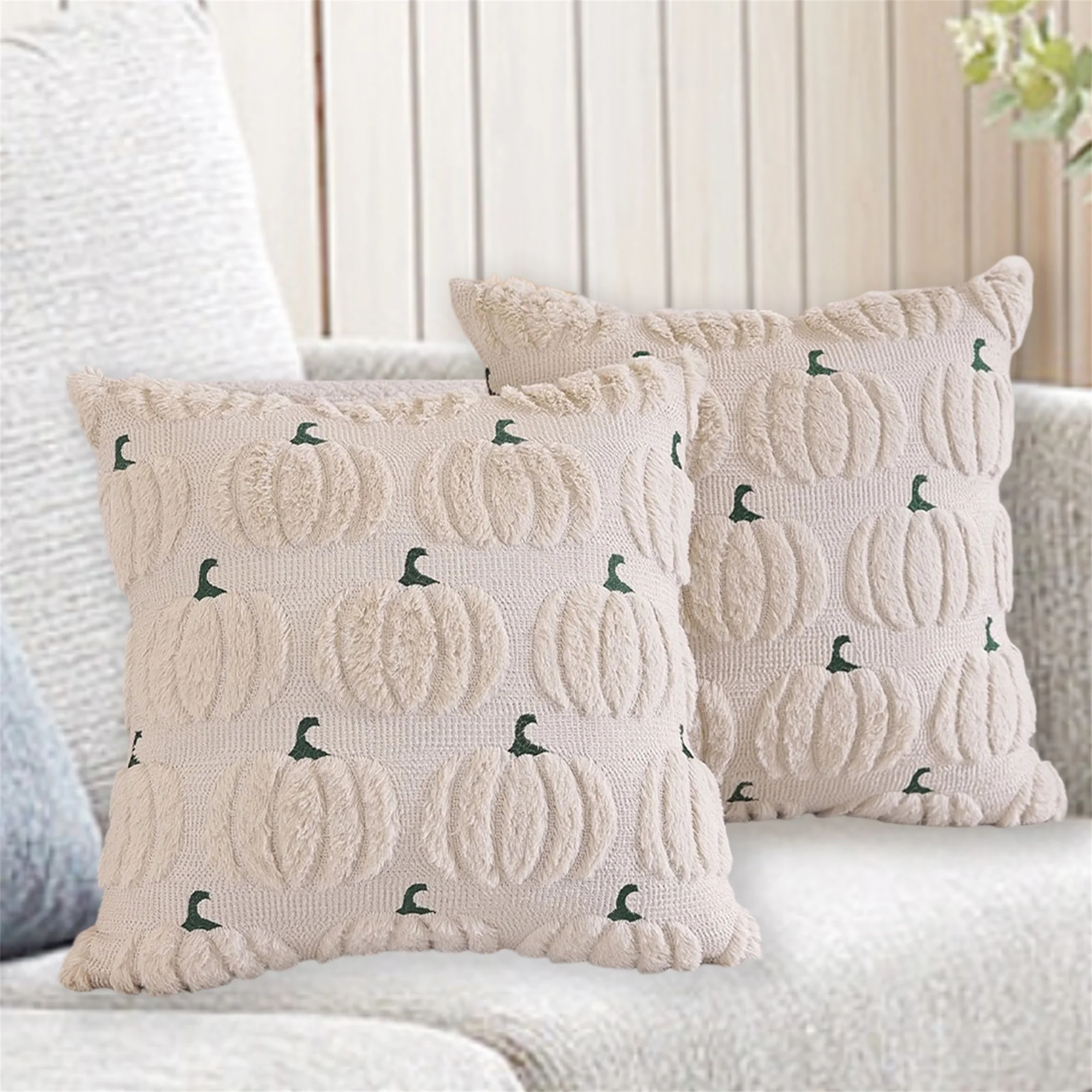 Жуткая наволочка на Хэллоуин с нечетким дизайном тыквы, жаккардовые наволочки для праздничного домашнего декора, тема 
Жуткая наволочка на Хэллоуин с нечетким дизайном тыквы, жаккардовые наволочки для праздничного домашнего декора, тема