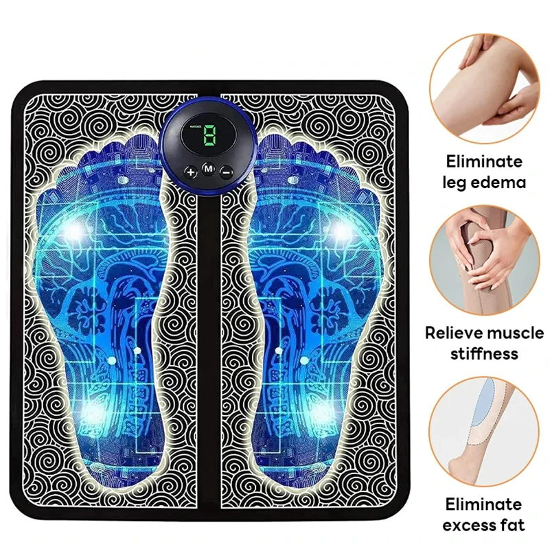 Foot Massger Sole Massage Pad Feet Muscle Stimulation 8 Modes 19 Level Relax Improve Blood Circulation Relief Pain Relax Feet 
Foot Massger Sole Massage Pad Feet Muscle Stimulation 8 Modes 19 Level Relax Improve Blood Circulation Relief Pain Relax Feet