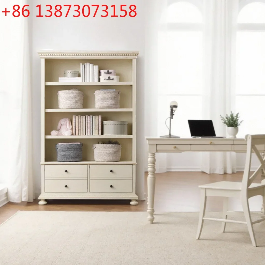 French Solid Wood Simple Bookcase American Country Locker Pastoral Cream Style Small Bookcase
French Solid Wood Simple Bookcase American Country Locker Pastoral Cream Style Small Bookcase