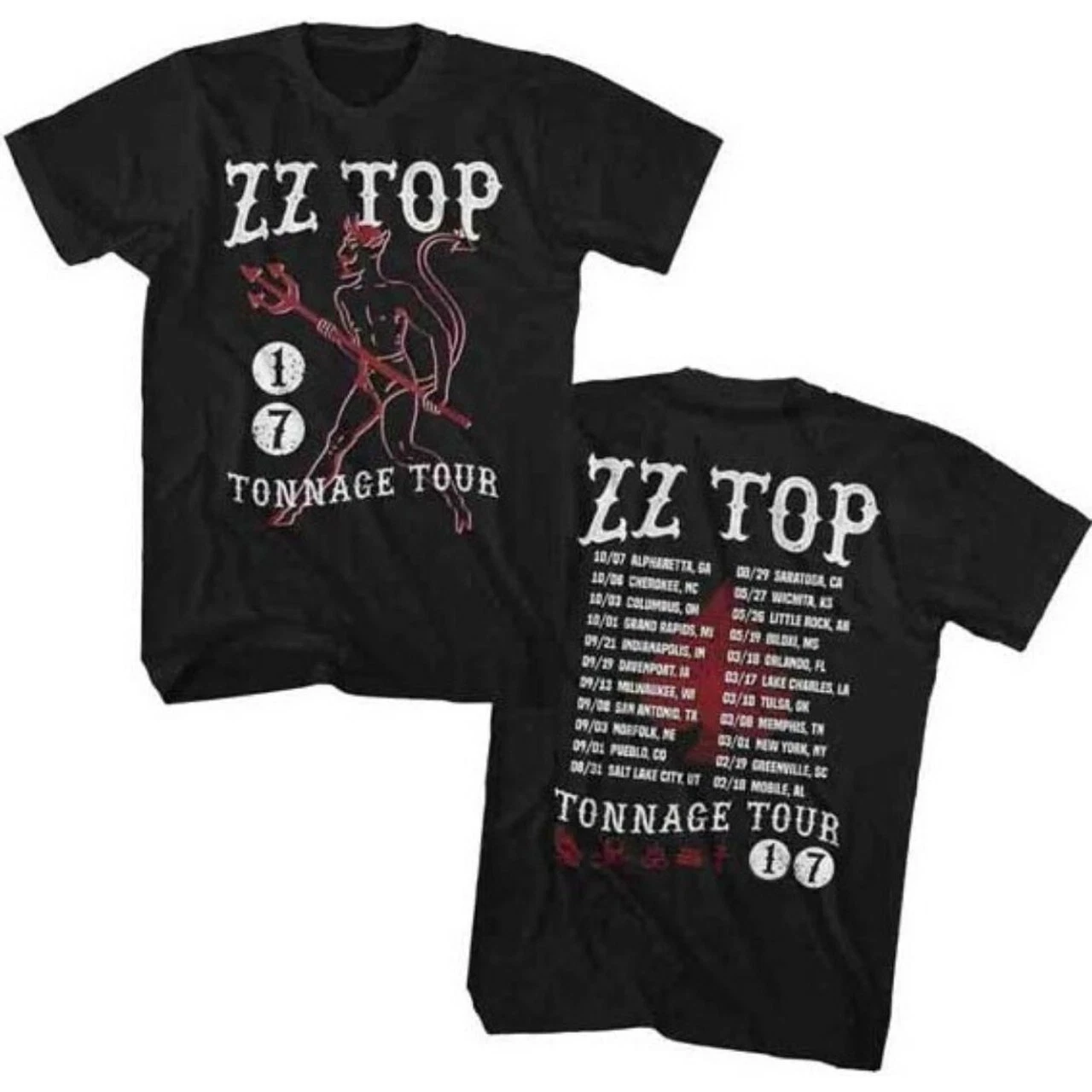 Футболка ZZ Top Concert T-shirt - Tonnage Tour 2017, черная рубашка унисекс, хлопковая футболка с короткими рукавами и круглым вырезом с принтом
Футболка ZZ Top Concert T-shirt - Tonnage Tour 2017, черная рубашка унисекс, хлопковая футболка с короткими рукавами и круглым вырезом с принтом