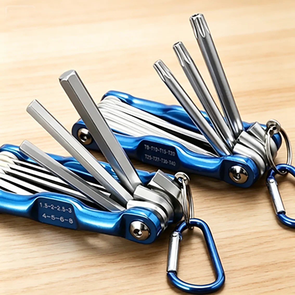 8-in-1 folding hexagonal wrench CR-V material multi-functional folding wrench for cycling/work Portable hand tool set
8-in-1 folding hexagonal wrench CR-V material multi-functional folding wrench for cycling/work Portable hand tool set