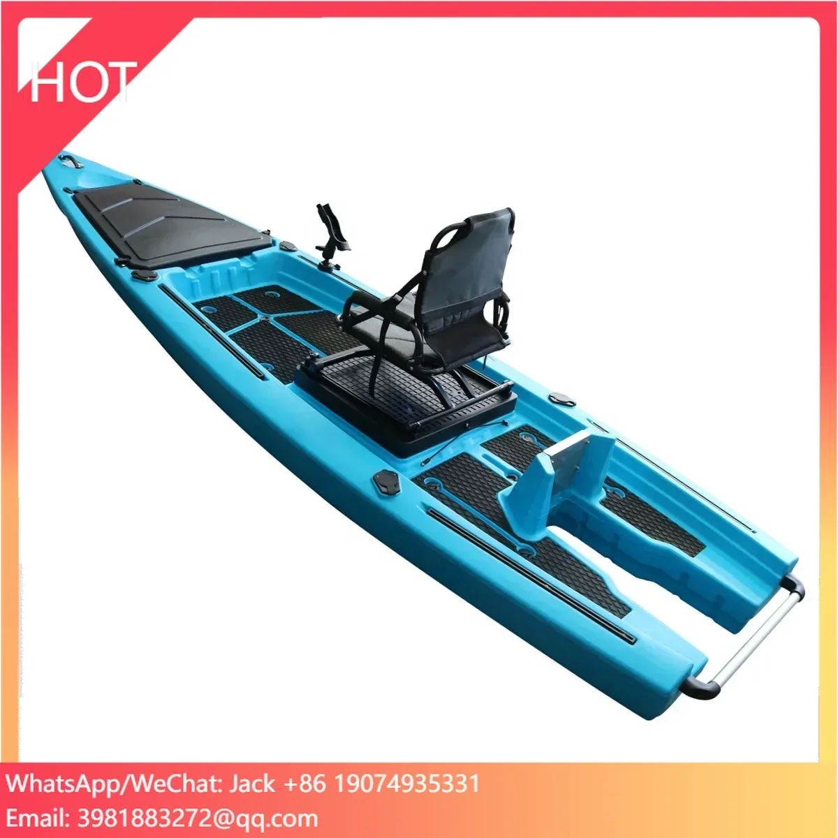 1 Person Fishing Kayak Motorized Kayak Pesca Con Pedal Kajak Fishing Vicking 13FT Water Sports Area Canoe Single Motor Kayak
1 Person Fishing Kayak Motorized Kayak Pesca Con Pedal Kajak Fishing Vicking 13FT Water Sports Area Canoe Single Motor Kayak