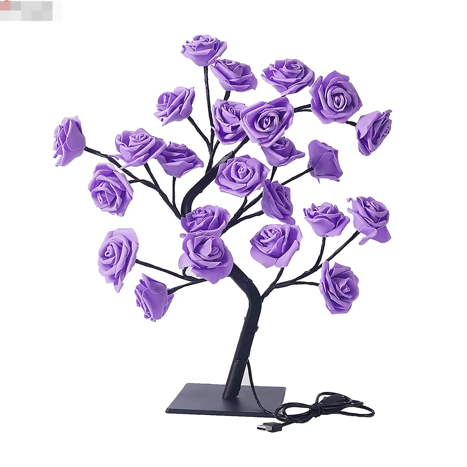 Purple 24 LED Rose Tree Lights USB Plug Table Lamp Fairy Flower Night Light For Home Party Christmas Wedding Bedroom Decoration
Purple 24 LED Rose Tree Lights USB Plug Table Lamp Fairy Flower Night Light For Home Party Christmas Wedding Bedroom Decoration