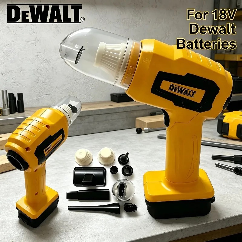Беспроводной ручной пылесос DEWALT с 7 насадками, мини, с мощным всасыванием, для дома, с функцией выдува, для аккумуляторов 18В/20В
Беспроводной ручной пылесос DEWALT с 7 насадками, мини, с мощным всасыванием, для дома, с функцией выдува, для аккумуляторов 18В/20В