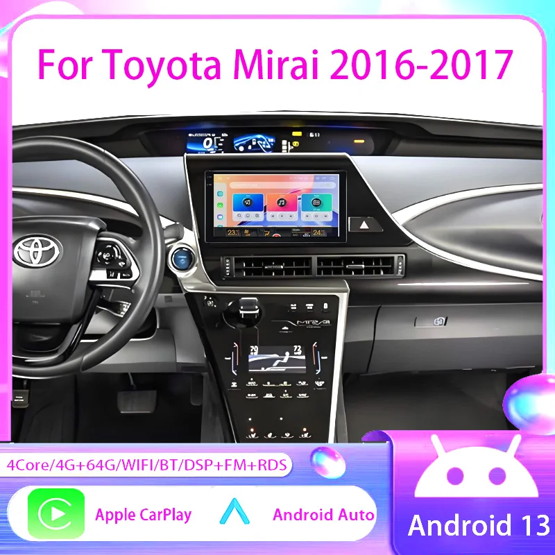9" Android 13 Car Radio Multimedia Video Player Auto Carplay Stereo GPS Head Unit For Toyota Toyota Mirai 2016-2017
9" Android 13 Car Radio Multimedia Video Player Auto Carplay Stereo GPS Head Unit For Toyota Toyota Mirai 2016-2017