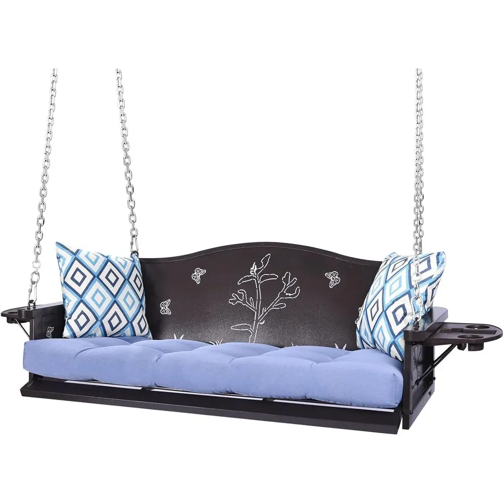 Прочная 3-местная металлическая качель-скамья с подушками, устойчивая к ржавчине, грузоподъемность 900 фунтов, подвесное уличное кресло
Прочная 3-местная металлическая качель-скамья с подушками, устойчивая к ржавчине, грузоподъемность 900 фунтов, подвесное уличное кресло