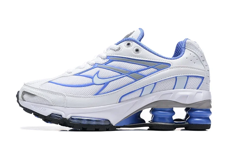 Nike Shox Ride 2, белые, синие сетчатые модные модные амортизирующие мужские кроссовки для бега на открытом воздухе, уличные кроссовки
Nike Shox Ride 2, белые, синие сетчатые модные модные амортизирующие мужские кроссовки для бега на открытом воздухе, уличные кроссовки