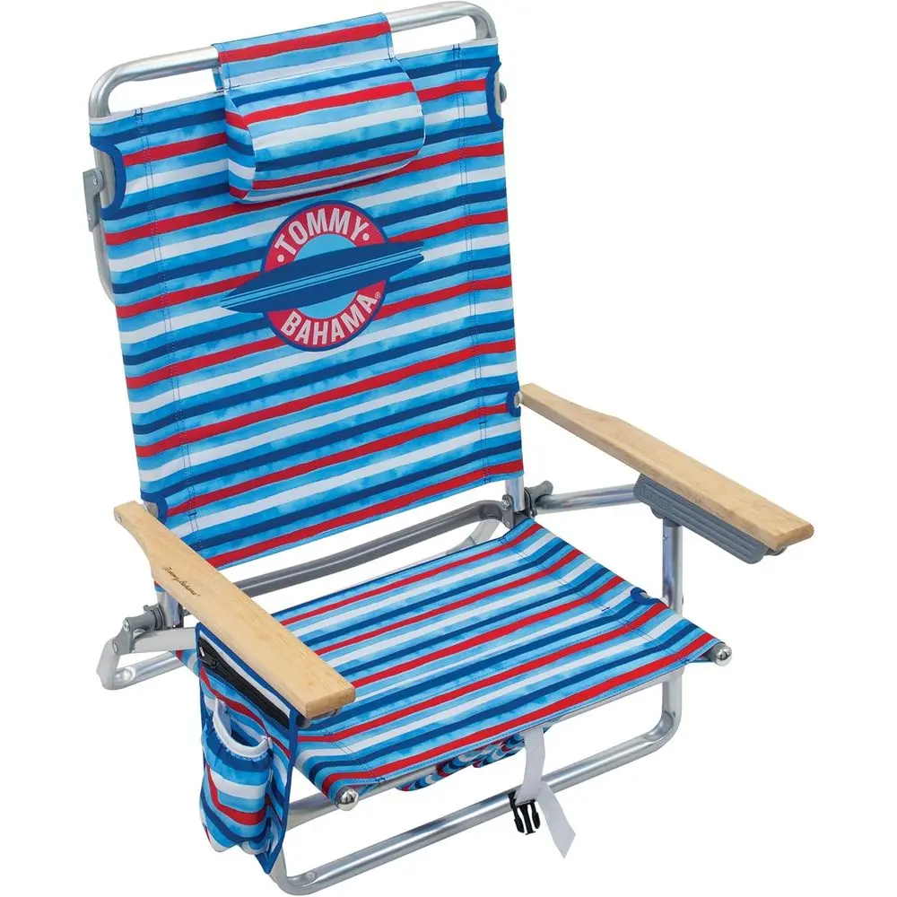 Classic 5-Position Folding Backpack Beach Chair in Red, White, and Blue Stripes
Classic 5-Position Folding Backpack Beach Chair in Red, White, and Blue Stripes