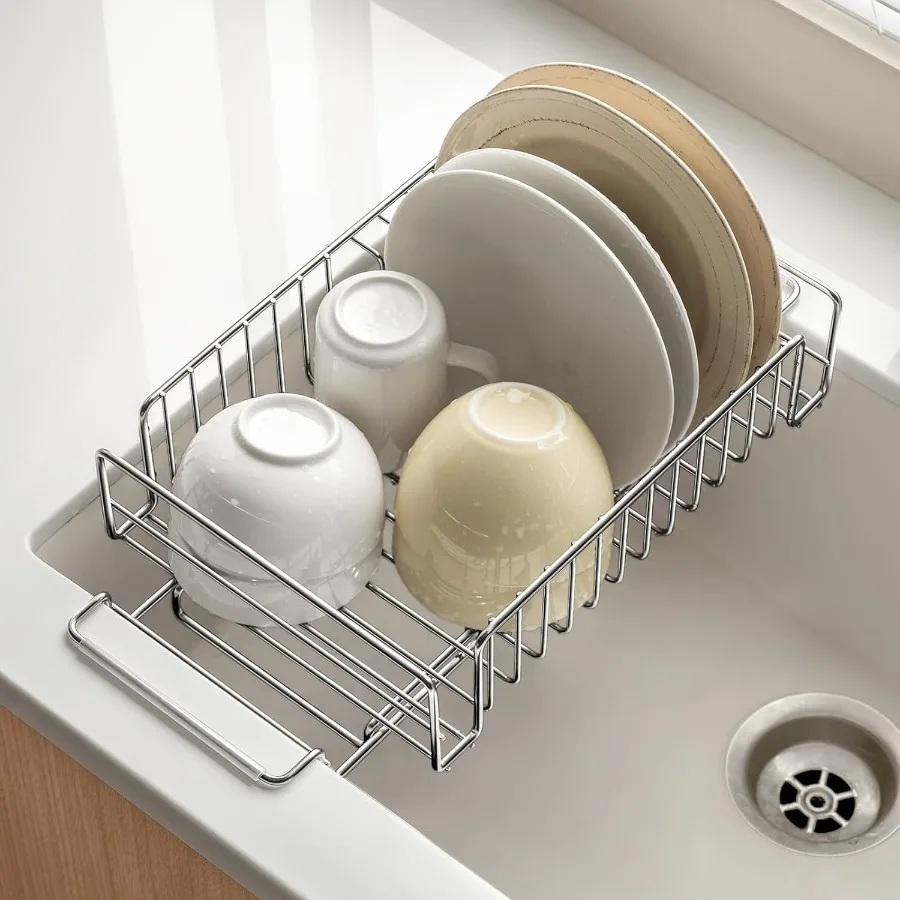 Expandable Stainless Steel Dish Drainers for Kitchen Counter, Dish Dryer Rack for Inside Sink, Over The Sink Dish Racks 1PCS, Si
Expandable Stainless Steel Dish Drainers for Kitchen Counter, Dish Dryer Rack for Inside Sink, Over The Sink Dish Racks 1PCS, Si