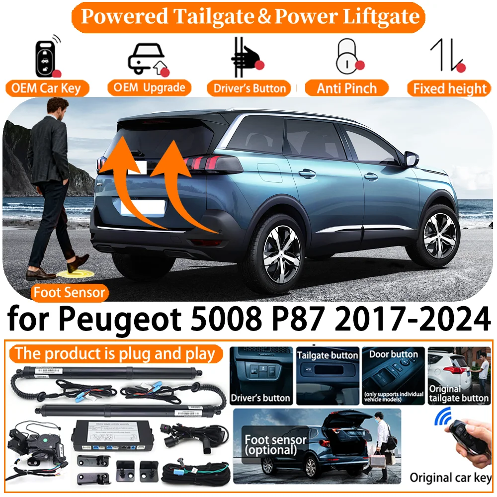Car OEM Smart Powered Tailgate system for Peugeot 5008 P87 2017-2024 Automatic Electric Power Tailgate Tail Gate Lift kit
Car OEM Smart Powered Tailgate system for Peugeot 5008 P87 2017-2024 Automatic Electric Power Tailgate Tail Gate Lift kit