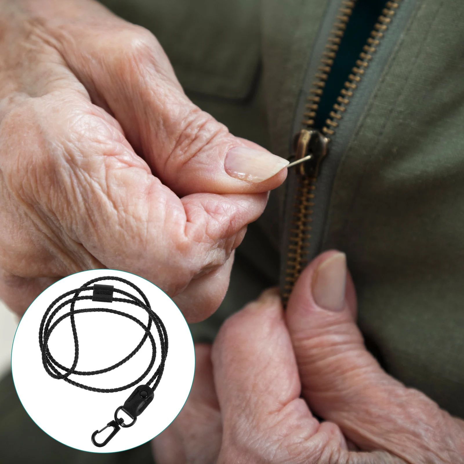 Dressing Auxiliary Black Long Rope Zipper Puller Tool for Kids Elderly Women Travel Dresses Zipper Puller Pants 
Dressing Auxiliary Black Long Rope Zipper Puller Tool for Kids Elderly Women Travel Dresses Zipper Puller Pants