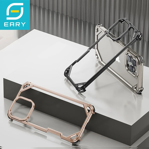 Eary Metal Frameless Phone Case for iPhone 16 15 Pro Max Aluminum Alloy Slim Bumper Drop Proof Shell Shockproof Protective Cover 
Eary Metal Frameless Phone Case for iPhone 16 15 Pro Max Aluminum Alloy Slim Bumper Drop Proof Shell Shockproof Protective Cover
