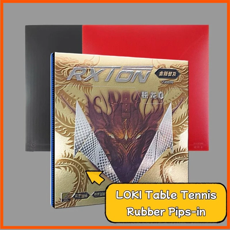 LOKI Table Tennis Rubber - Red Tacky 36° (FH) + Black Non-tacky 39° (BH) Dual-sided Inverted Rubber DIY Ping Pong Blade ITTF
LOKI Table Tennis Rubber - Red Tacky 36° (FH) + Black Non-tacky 39° (BH) Dual-sided Inverted Rubber DIY Ping Pong Blade ITTF