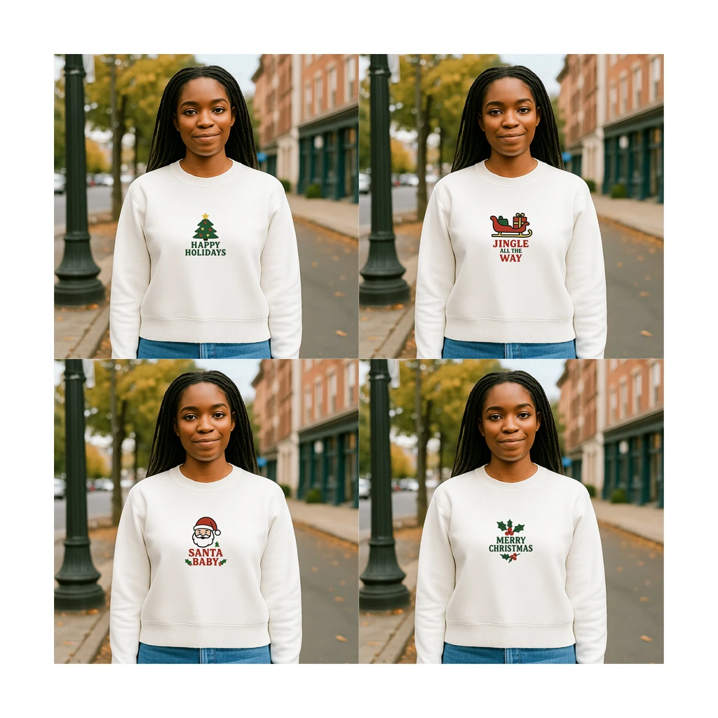 Christmas Pattern Print Long Sleeve Knitted Pullover Man Women Tops Fashion Sweater Loose Casual Autumn Winter Outwear Pull 2025
Christmas Pattern Print Long Sleeve Knitted Pullover Man Women Tops Fashion Sweater Loose Casual Autumn Winter Outwear Pull 2025